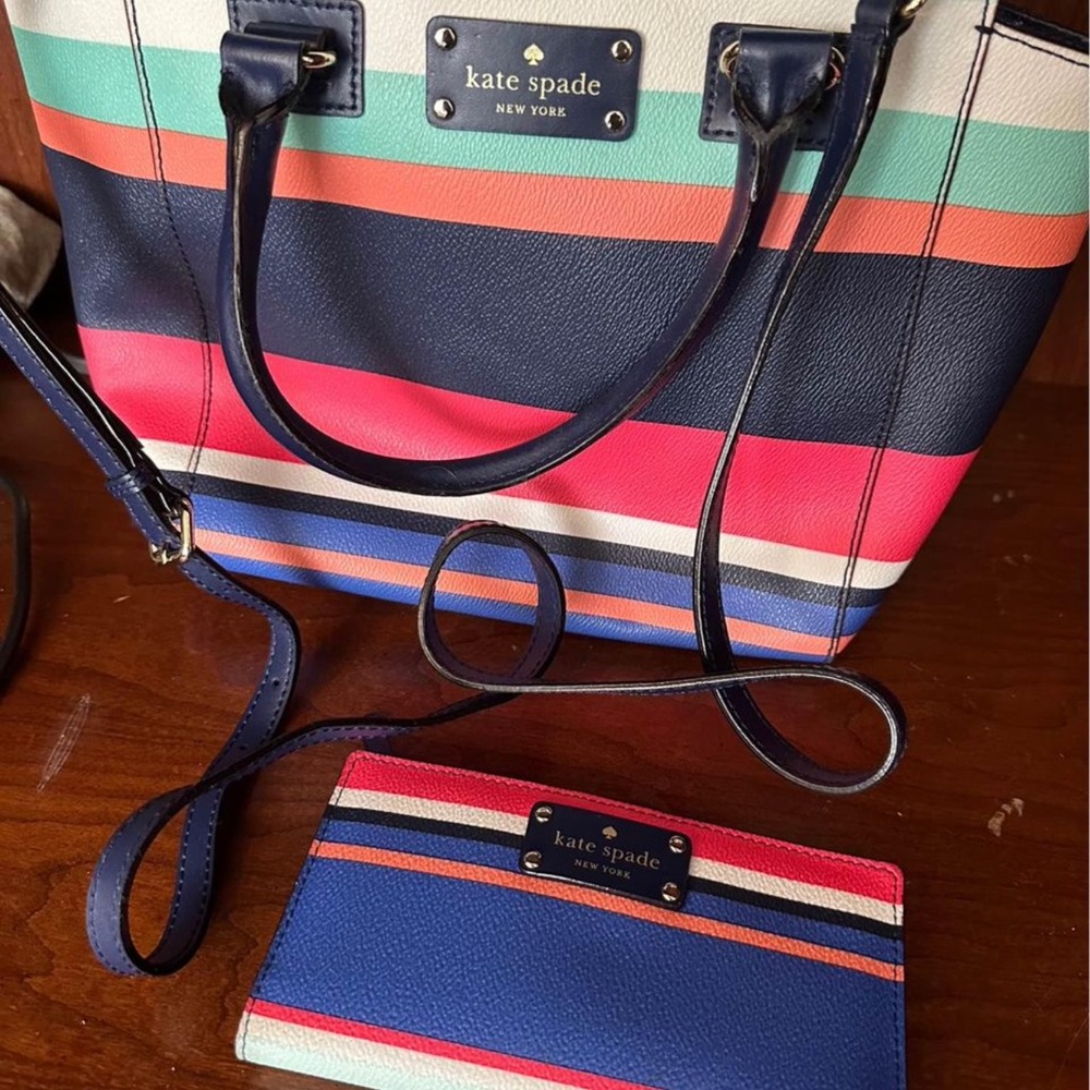 Kate spade bag and wallet used once